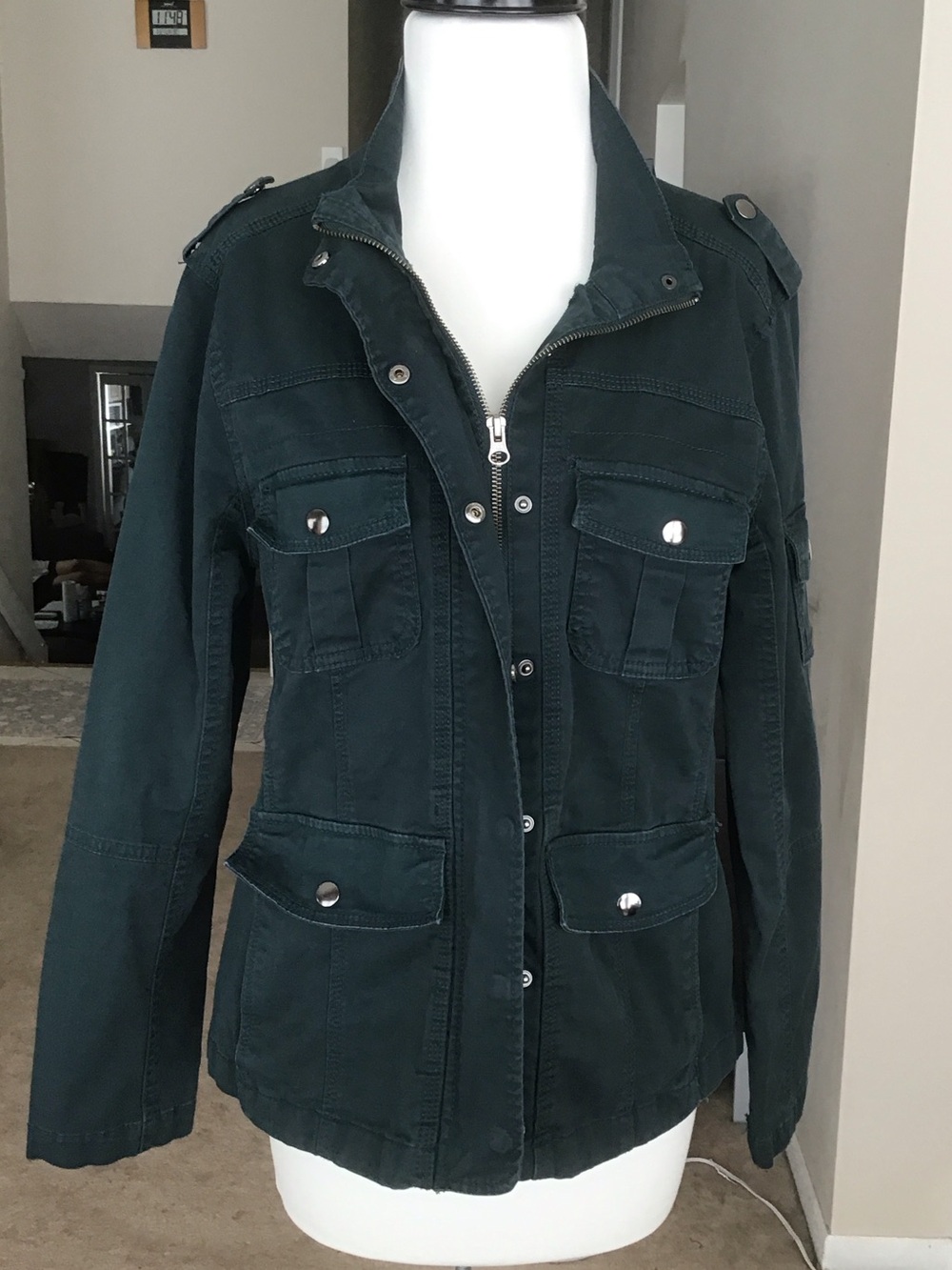 Kensie Dark Teal Utility Jacket